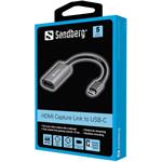 Sandberg HDMI Capture Link (F) do USB-C (M) konvertor
