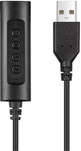 Sandberg Headset USB controller, adaptér 3,5mm jack na USB A, 1,5m