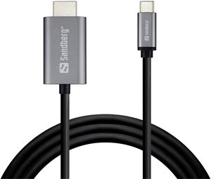 Sandberg kábel 4K USB-C na HDMI M/M, prepojovací 2,0m
