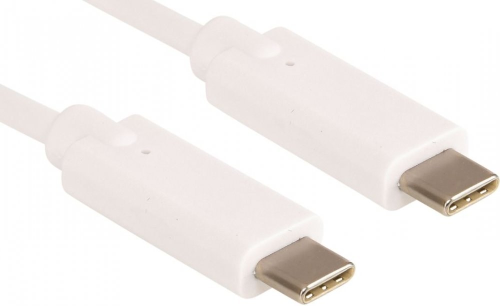 Sandberg kábel USB-C 3.1 M/M, prepojovací 1,0m biely