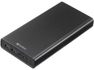 Sandberg Powerbank USB-C PD 100W 38400 mAh, čierna