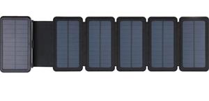 Sandberg Solar 6-Panel Powerbank 20000, solárna nabíjačka, čierna