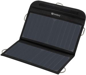 Sandberg Solar Charger 13W 2xUSB, solárna nabíjačka, čierna