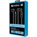 Sandberg Speak’n Go, slúchadlá, čierne