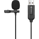 Sandberg streamovací USB mikrofón s klipom
