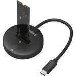 Sandberg USB 3.2 Dock pre M.2 SATA/NVMe SSD, čierna
