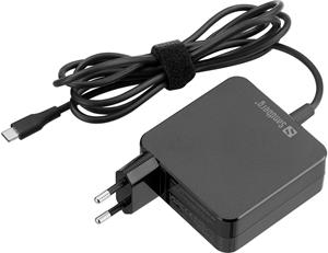 Sandberg USB-C AC adaptér PD 65W, 2.0m, čierna