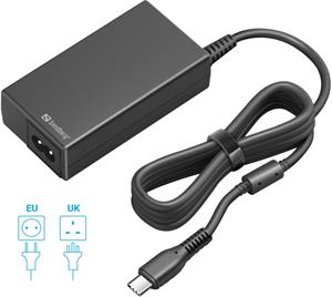 Sandberg USB-C AC nabíjačka PD 65W, EU a UK, čierna