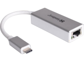 Sandberg USB-C konvertor, pro síťové připojení, stříbrný