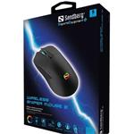 Sandberg Wireless Sniper 2, bezdrôtová optická myš, čierna