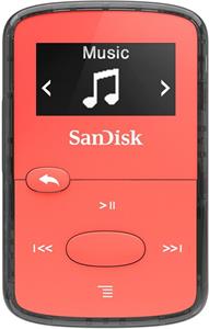 SanDisk Clip Jam, MP3 prehrávač, červený