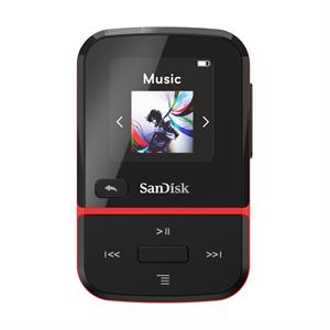 SanDisk Clip Sport Go 16 GB, MP3, červený