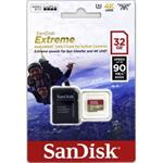 SanDisk Extreme micro SDHC 32GB 90MB/s class 10 UHS-I + adaptér