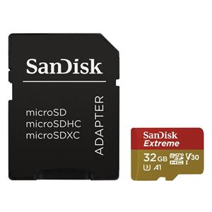 SanDisk Extreme micro SDHC 32GB + adaptér, pre drony a akčné kamery