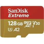 SanDisk Extreme micro SDXC 128GB + adaptér, pre drony a akčné kamery