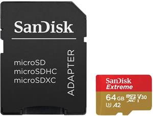 SanDisk Extreme microSDXC 64 GB + SD Adapter