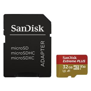 SanDisk Extreme Plus micro SDHC 32GB + adaptér