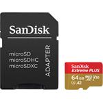 SanDisk Extreme PLUS microSDXC 64 GB + SD adaptér