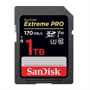SanDisk Extreme PRO 1 TB SDXC Memory Card 170 MB/s, UHS-I, Class 10, U3, V30