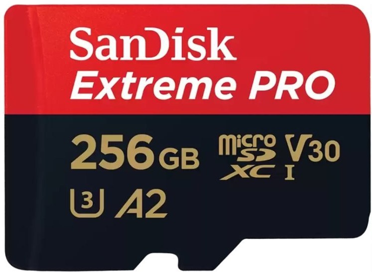 SanDisk Extreme Pro micro SDXC 256GB + adaptér