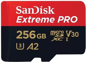 SanDisk Extreme Pro micro SDXC 256GB + adaptér