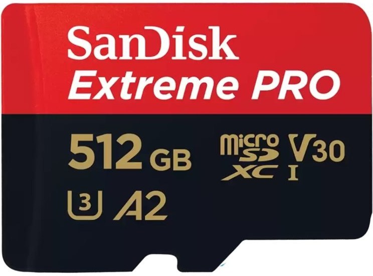 SanDisk Extreme Pro micro SDXC 512GB + adaptér