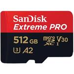 SanDisk Extreme Pro micro SDXC 512GB + adaptér
