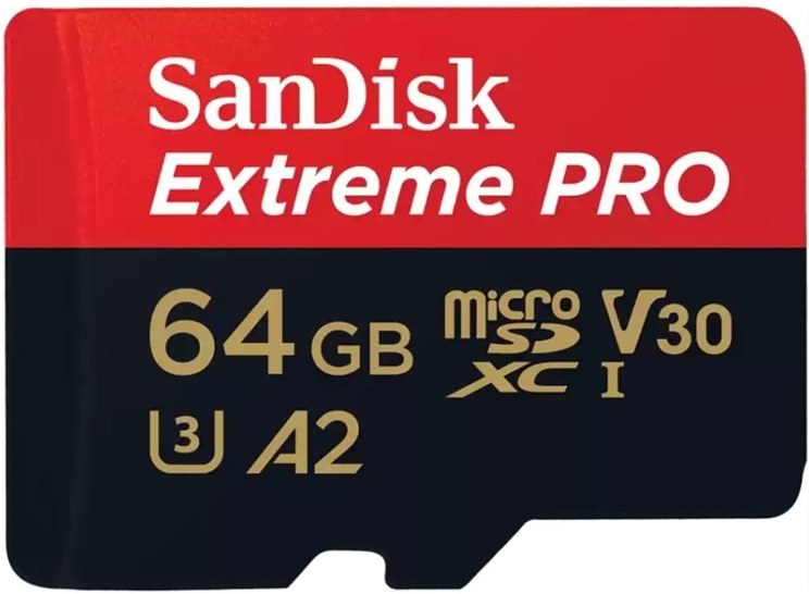 SanDisk Extreme Pro micro SDXC 64GB + adaptér