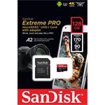 SanDisk Extreme Pro microSDXC 128GB UHS-I + adaptér