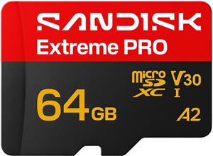 SanDisk Extreme PRO microSDXC, 64 GB