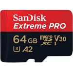 SanDisk Extreme Pro microSDXC 64GB 170MB/s + adaptér