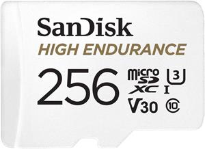 SanDisk High Endurance microSDXC 256 GB, adaptér