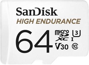 SanDisk High Endurance microSDXC 64 GB, adaptér