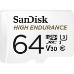 SanDisk High Endurance, microSDXC, 64 GB