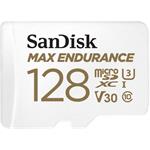 SanDisk MAX ENDURANCE microSDHC, 128 GB s adaptérom
