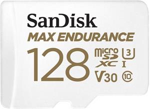 SanDisk MAX ENDURANCE microSDHC, 128 GB s adaptérom