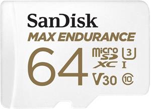 SanDisk MAX ENDURANCE microSDHC, 64 GB s adaptérom