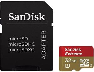 SanDisk microSDHC 32GB + adaptér, class 4