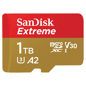 SanDisk microSDXC Extreme 1 TB (A2/ V30/ U3/ R190/ W130)