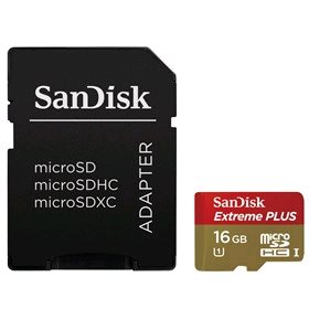 SanDisk Mobile Extreme Plus microSDHC 16GB UHS-I + adaptér