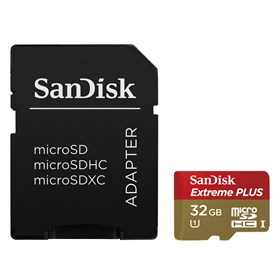SanDisk Mobile Extreme Plus microSDHC 32GB UHS-I + adaptér