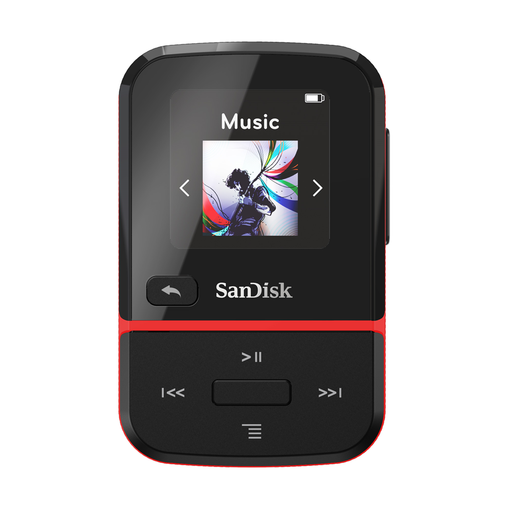 SanDisk MP3 Clip Sport GO 16 GB červená
