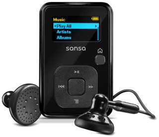 SanDisk SANSA CLIP+ 8GB prehrávač MP3, rádio, diktafón, čierny