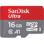 SANDISK ULTRA 16GB microSDHC Class 10 UHS-I + adaptér