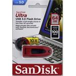 SanDisk Ultra 64GB, červený