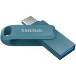 SanDisk Ultra Dual Drive Go USB-C, 128 GB, modrá, (rozbalené)