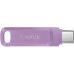 SanDisk Ultra Dual Drive Go USB-C, 256 GB, levanduľová