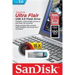 SanDisk Ultra Flair 128GB, modrý