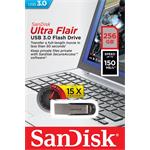 SanDisk Ultra Flair 256GB, čierny, (rozbalené)