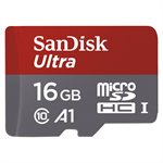 SanDisk Ultra microSDHC 16 GB 98 MB/s A1 Class 10 UHS-I, Adaptér
